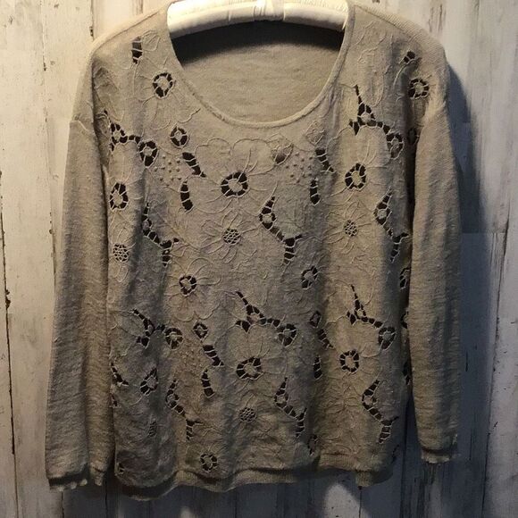 C floral pattern sweater by J Jill size extra small - Picture 1 of 6